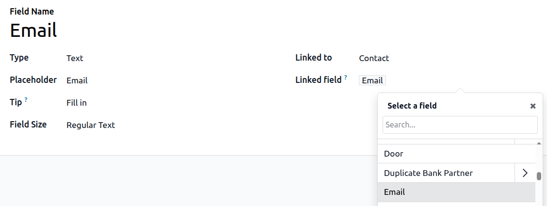 Configuring a field to be auto-completed