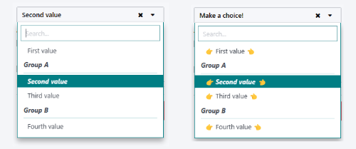 SelectMenu 使用和自定义示例