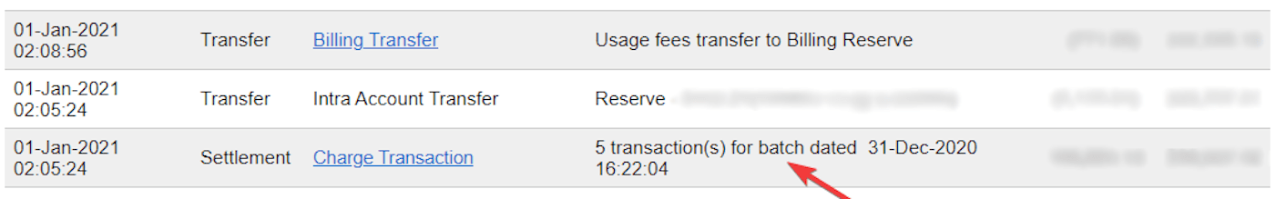 Authorize.Net 账单的结算批次