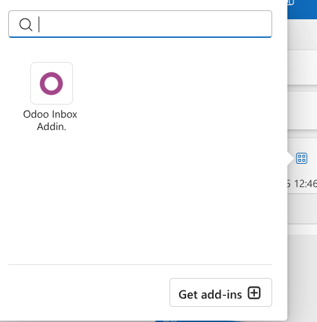 Odoo中的Outlook附加程序按钮