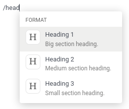 Powerbox 及其命令使用“head”一词进行过滤。
